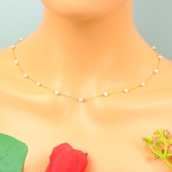 Delicate & Contemporary Necklace Chain, A Lovely Choice for Women, EVCH1153 - Picture 1 of 15